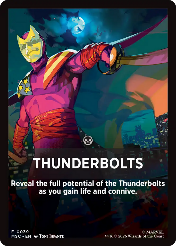 Thunderbolts Theme Card [Marvel Super Heroes Commander] | Mega City Incorporated
