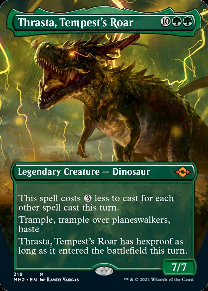 Thrasta, Tempest's Roar (Borderless Alternate Art) [Modern Horizons 2] | Mega City Incorporated