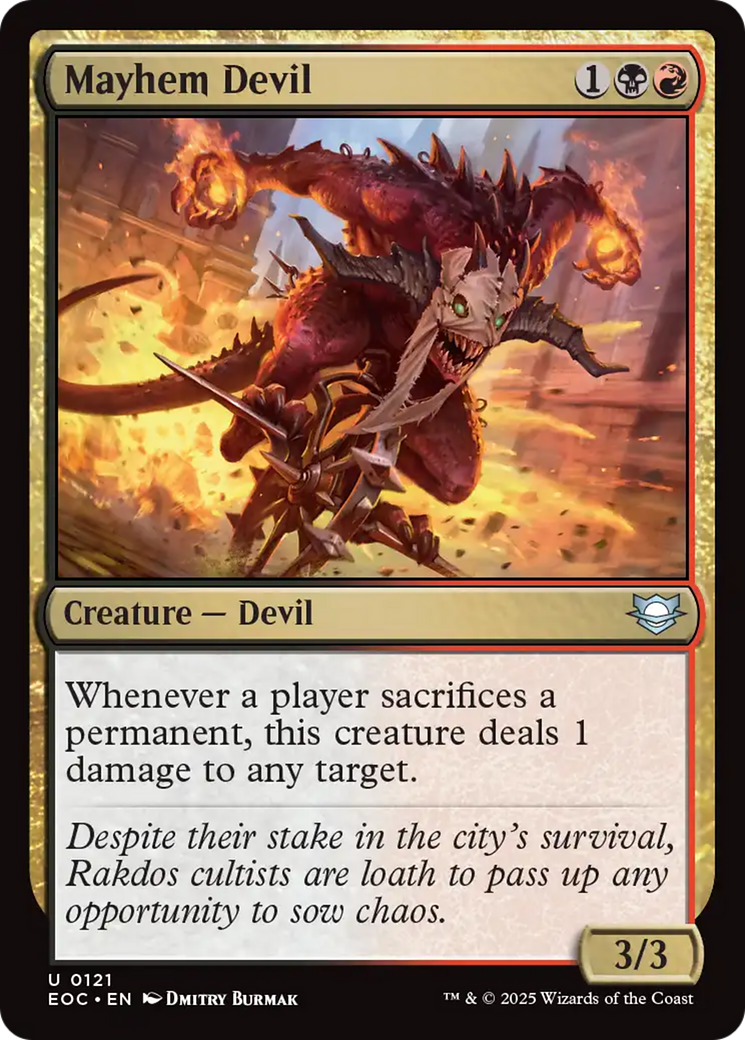 Mayhem Devil [Edge of Eternities Commander] | Mega City Incorporated
