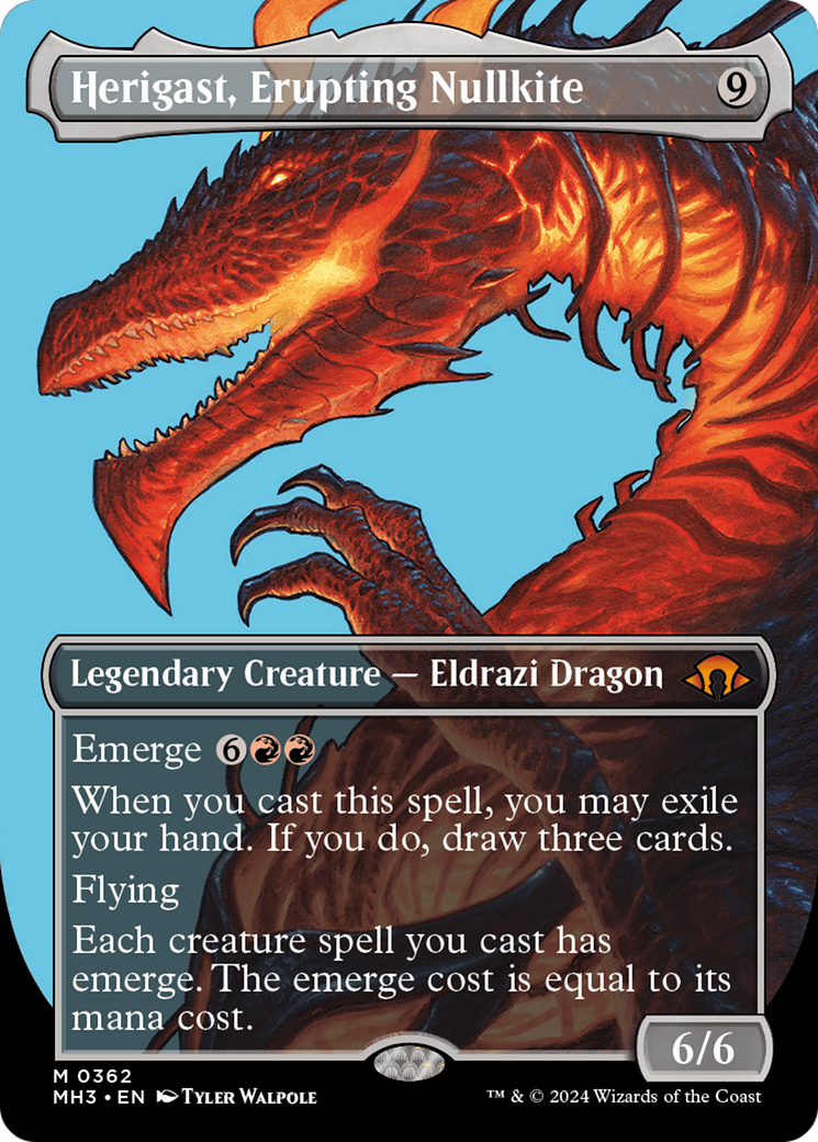 Herigast, Erupting Nullkite (Borderless) [Modern Horizons 3] | Mega City Incorporated