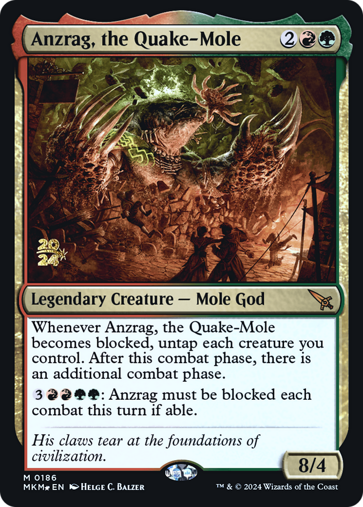 Anzrag, the Quake-Mole [Murders at Karlov Manor Prerelease Promos] | Mega City Incorporated