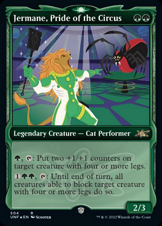 Jermane, Pride of the Circus (Showcase) (Galaxy Foil) [Unfinity] | Mega City Incorporated