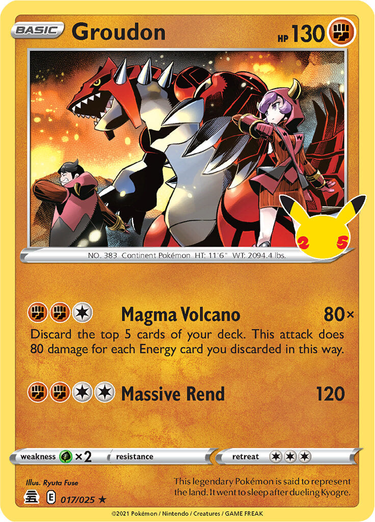 Groudon (017/025) [Celebrations: 25th Anniversary] | Mega City Incorporated