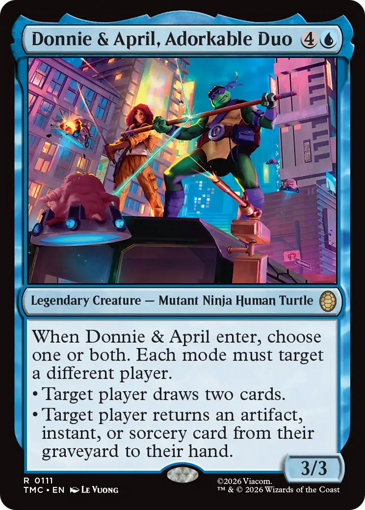 Donnie & April, Adorkable Duo [Teenage Mutant Ninja Turtles Commander] | Mega City Incorporated
