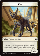 Cat (0027) // Phyrexian Goblin Double-Sided Token [Foundations Tokens] | Mega City Incorporated