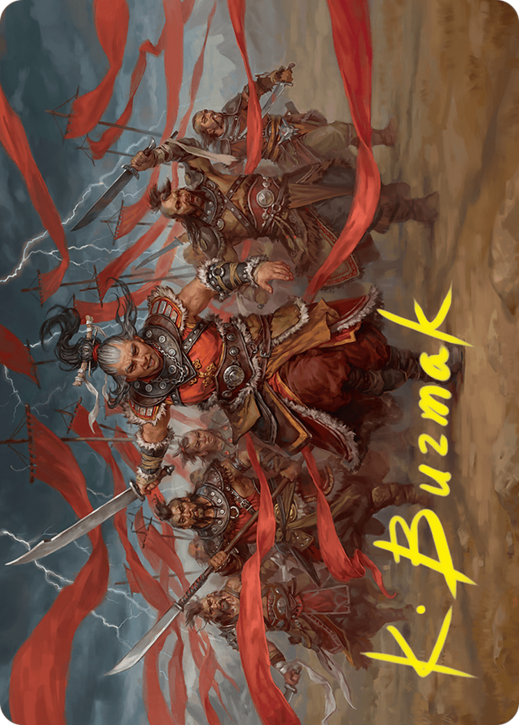 Alesha, Who Laughs at Fate Art Card (14/54) (Gold-Stamped Signature) [Foundations Art Series] | Mega City Incorporated