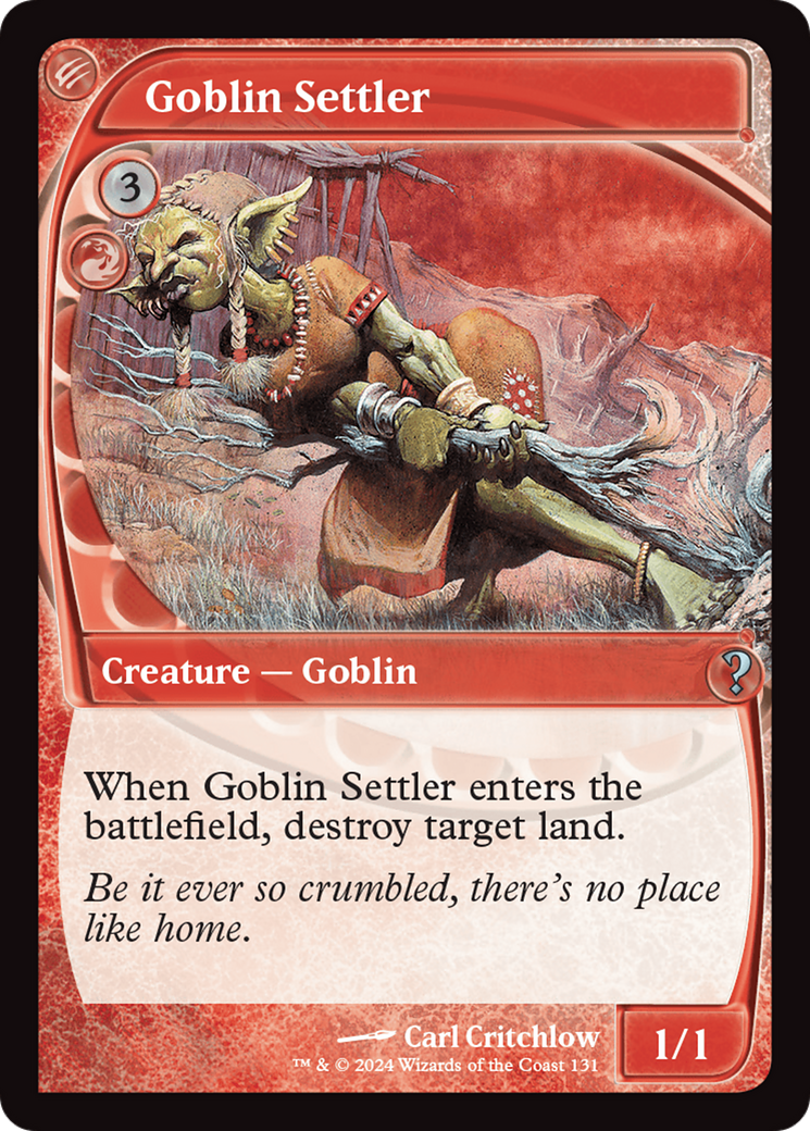 Goblin Settler (Future Sight) [Mystery Booster 2] | Mega City Incorporated