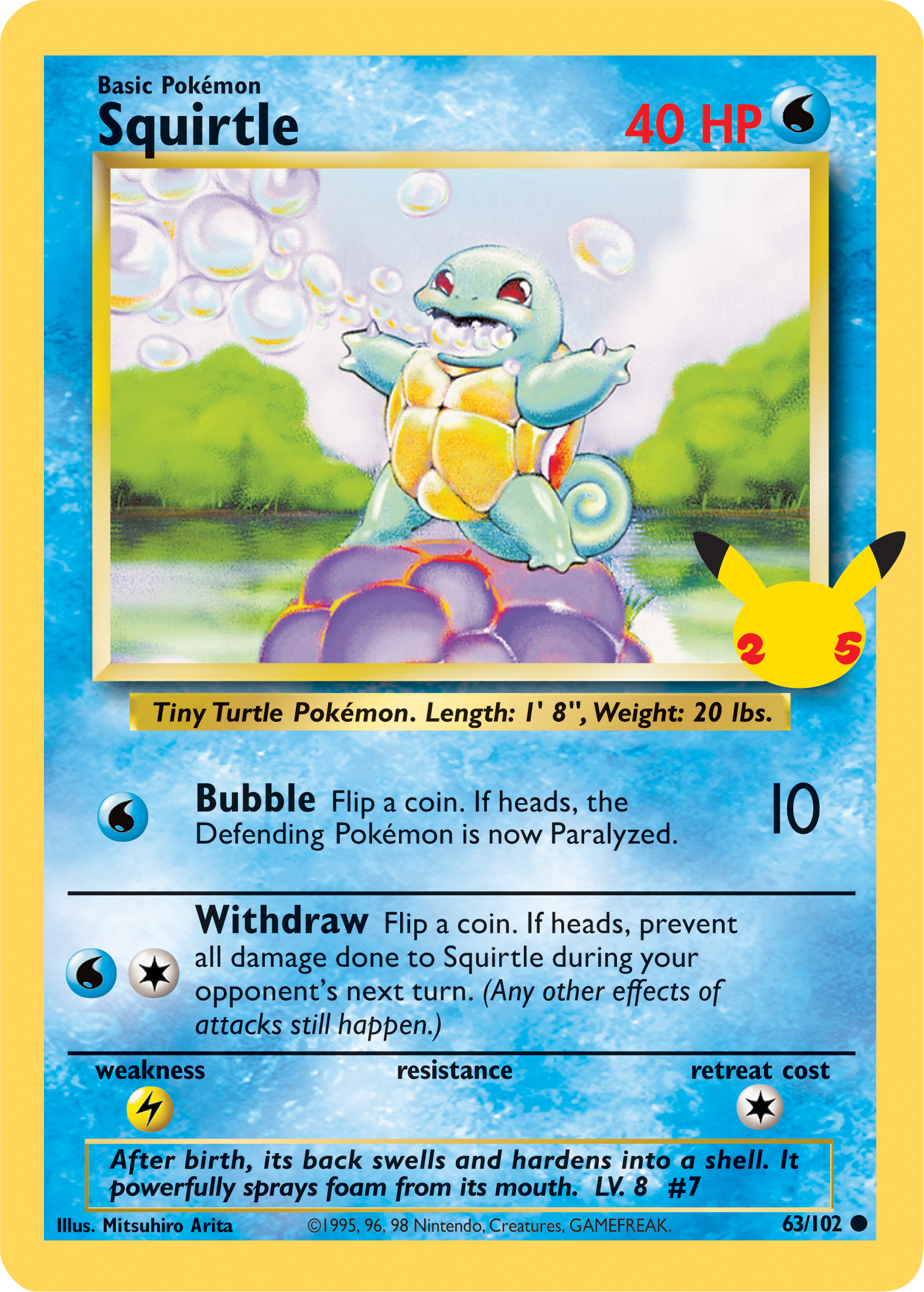 Squirtle (63/102) (Jumbo Card) [First Partner Pack] | Mega City Incorporated