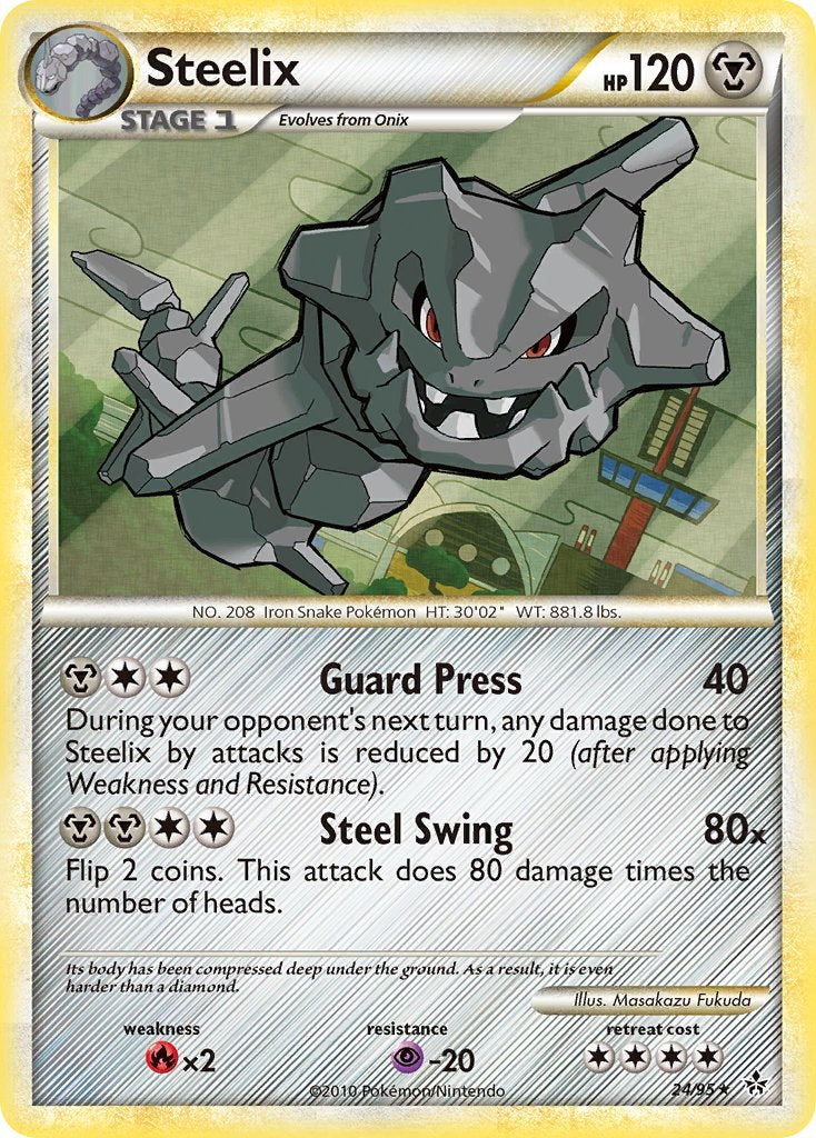 Steelix (24/95) (Theme Deck Exclusive) [HeartGold & SoulSilver: Unleashed] | Mega City Incorporated