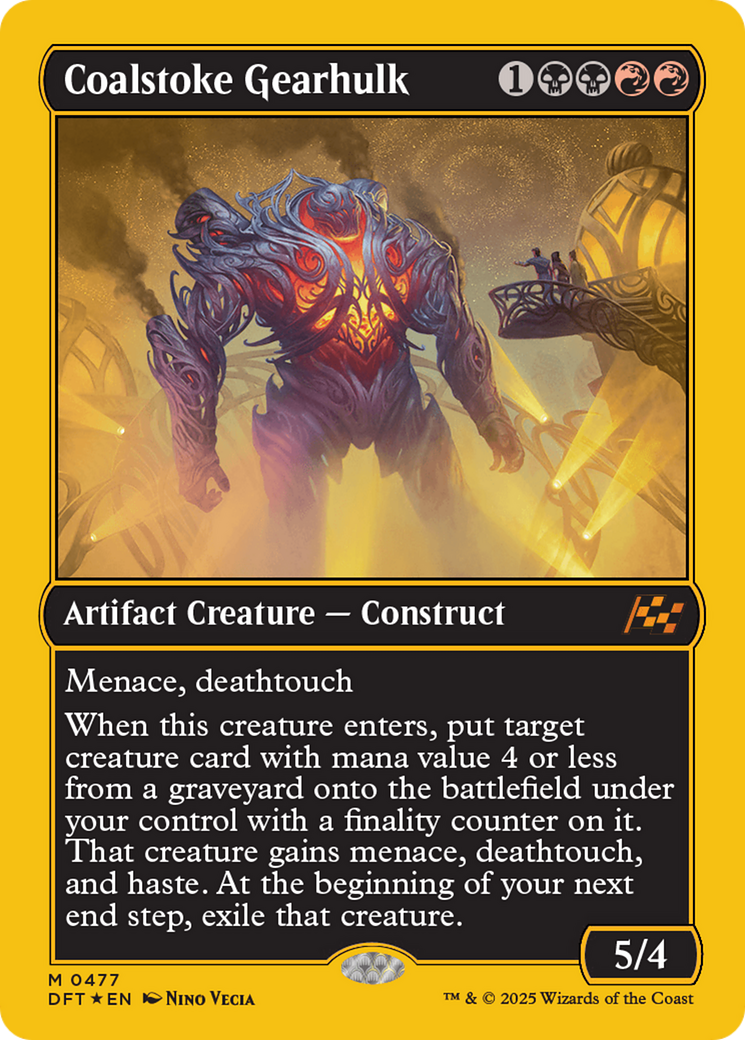 Coalstoke Gearhulk (First-Place Foil) [Aetherdrift] | Mega City Incorporated