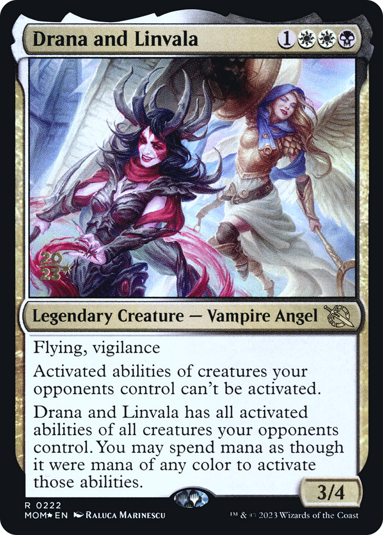 Drana and Linvala [March of the Machine Prerelease Promos] | Mega City Incorporated