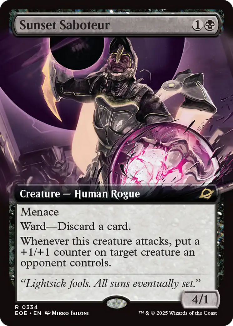 Sunset Saboteur (Extended Art) [Edge of Eternities] | Mega City Incorporated