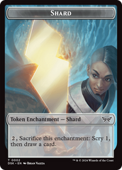 Glimmer // Shard Double-Sided Token [Duskmourn: House of Horror Tokens] | Mega City Incorporated