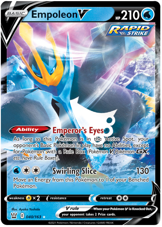 Empoleon V (040/163) [Sword & Shield: Battle Styles] | Mega City Incorporated