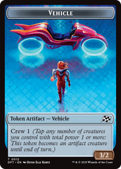 Emblem - Chandra, Spark Hunter // Vehicle Double-Sided Token [Aetherdrift Tokens] | Mega City Incorporated