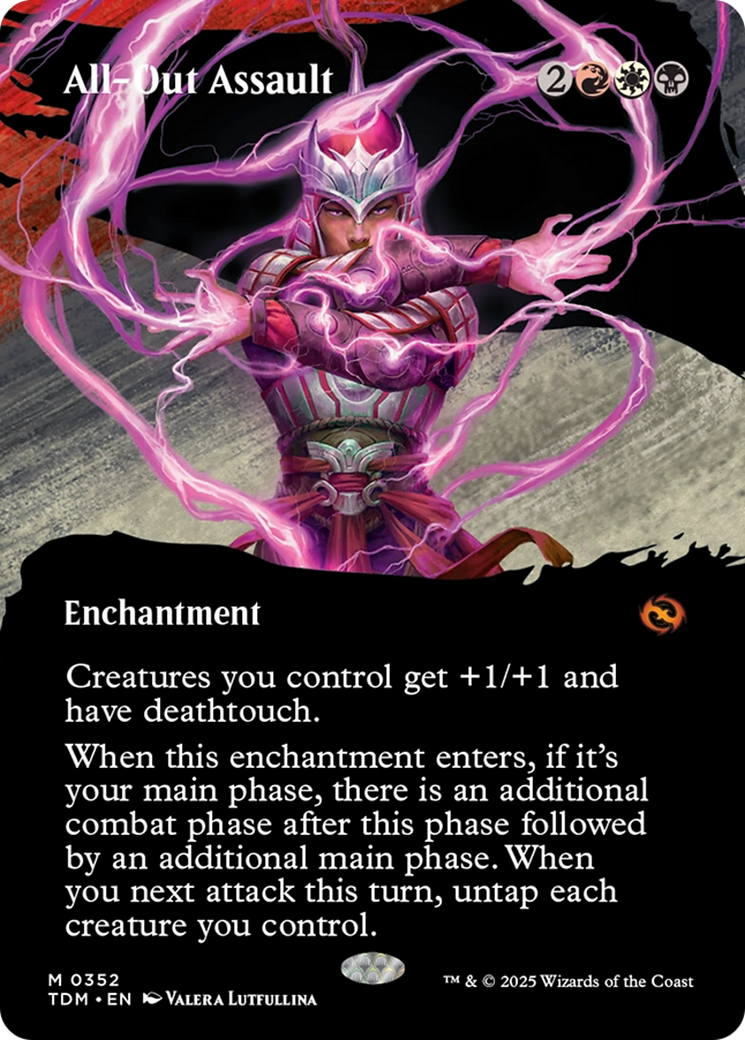All-Out Assault (Borderless) [Tarkir: Dragonstorm] | Mega City Incorporated