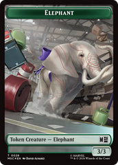Rhino (029) // Elephant (028) Double-Sided Token (Surge Foil) [Marvel Super Heroes Commander Tokens] | Mega City Incorporated