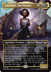 Aminatou, Veil Piercer (Borderless) [Duskmourn: House of Horror Commander] | Mega City Incorporated