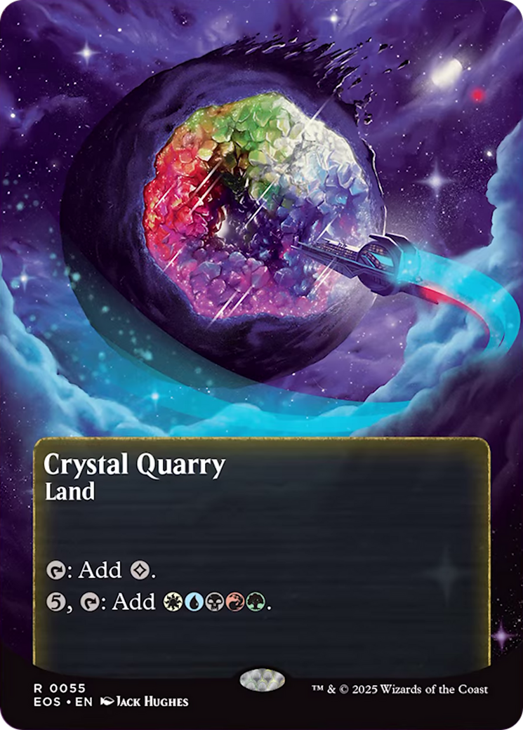 Crystal Quarry (0055) (Borderless) [Edge of Eternities: Stellar Sights] | Mega City Incorporated