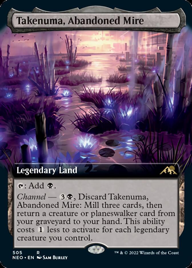 Takenuma, Abandoned Mire (Extended Art) [Kamigawa: Neon Dynasty] | Mega City Incorporated