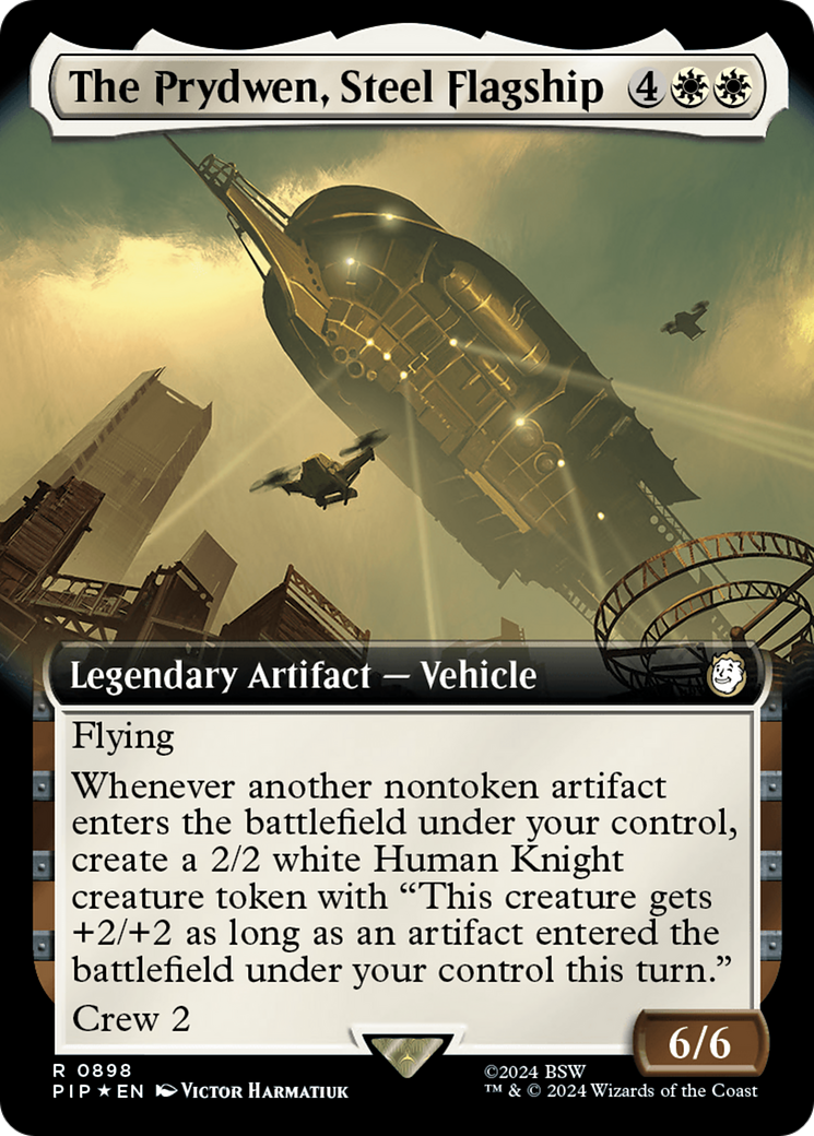 The Prydwen, Steel Flagship (Extended Art) (Surge Foil) [Fallout] | Mega City Incorporated