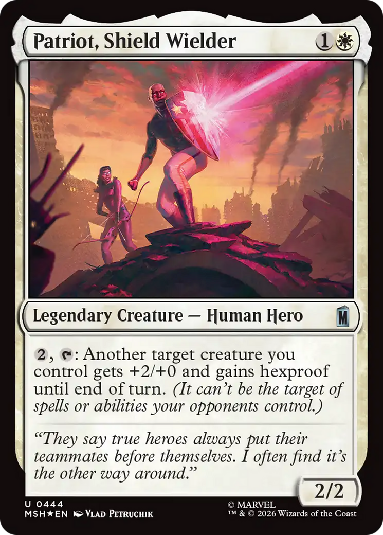 Patriot, Shield Wielder (Surge Foil) [Marvel Super Heroes] | Mega City Incorporated