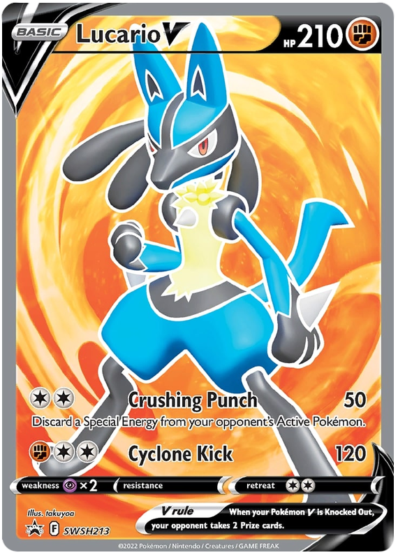 Lucario V (SWSH213) [Sword & Shield: Black Star Promos] | Mega City Incorporated