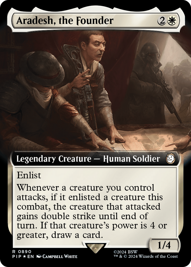 Aradesh, the Founder (Extended Art) (Surge Foil) [Fallout] | Mega City Incorporated