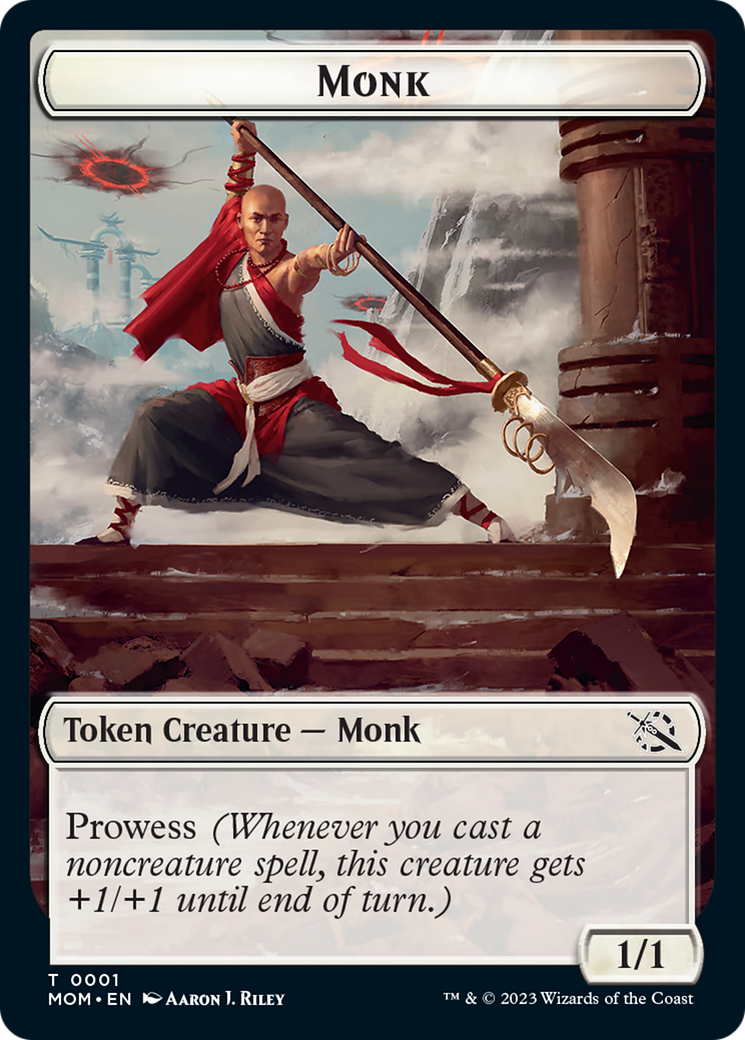 Monk // Kraken Double-Sided Token [March of the Machine Tokens] | Mega City Incorporated