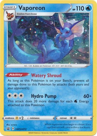 Vaporeon (SWSH072) [Sword & Shield: Black Star Promos] | Mega City Incorporated