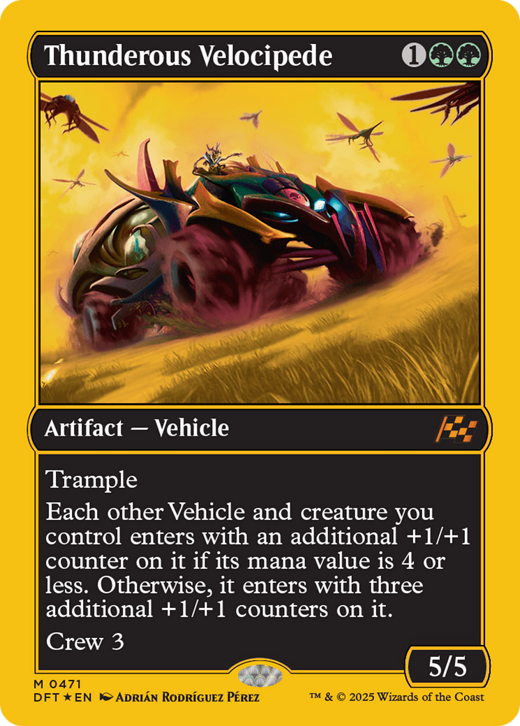 Thunderous Velocipede (First-Place Foil) [Aetherdrift] | Mega City Incorporated