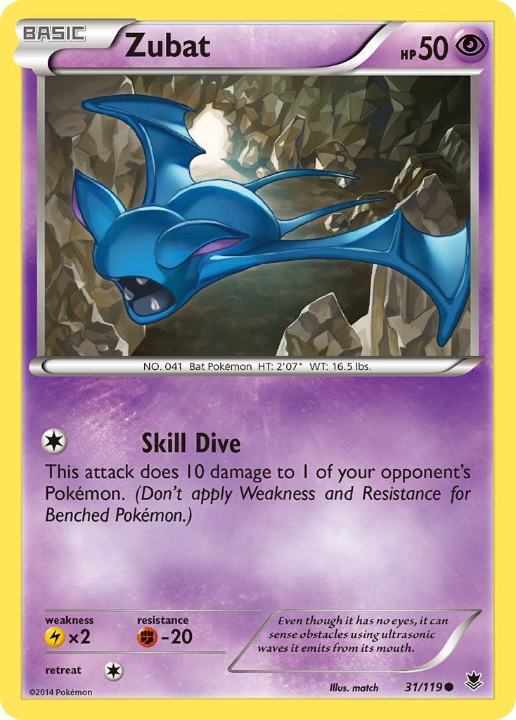 Zubat (31/119) [XY: Phantom Forces] | Mega City Incorporated