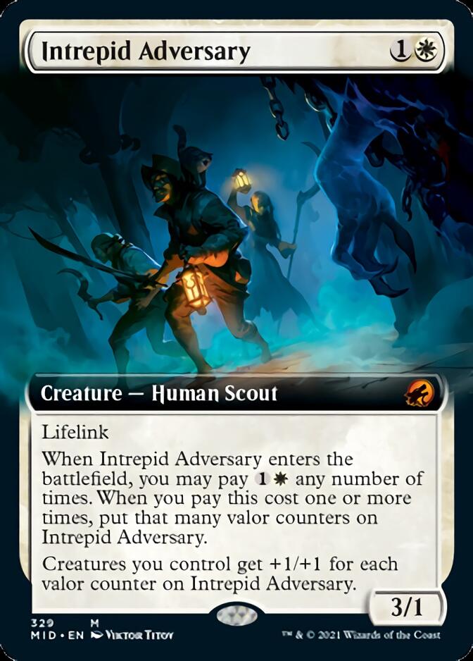 Intrepid Adversary (Extended Art) [Innistrad: Midnight Hunt] | Mega City Incorporated