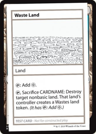 Waste Land (2021 Edition) [Mystery Booster Playtest Cards] | Mega City Incorporated