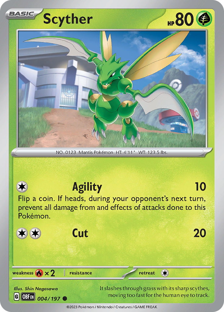 Scyther (004/197) [Scarlet & Violet: Obsidian Flames] | Mega City Incorporated