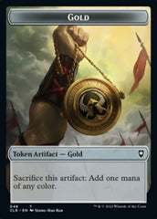 Gold // Dragon Double-Sided Token [Commander Legends: Battle for Baldur's Gate Tokens] | Mega City Incorporated