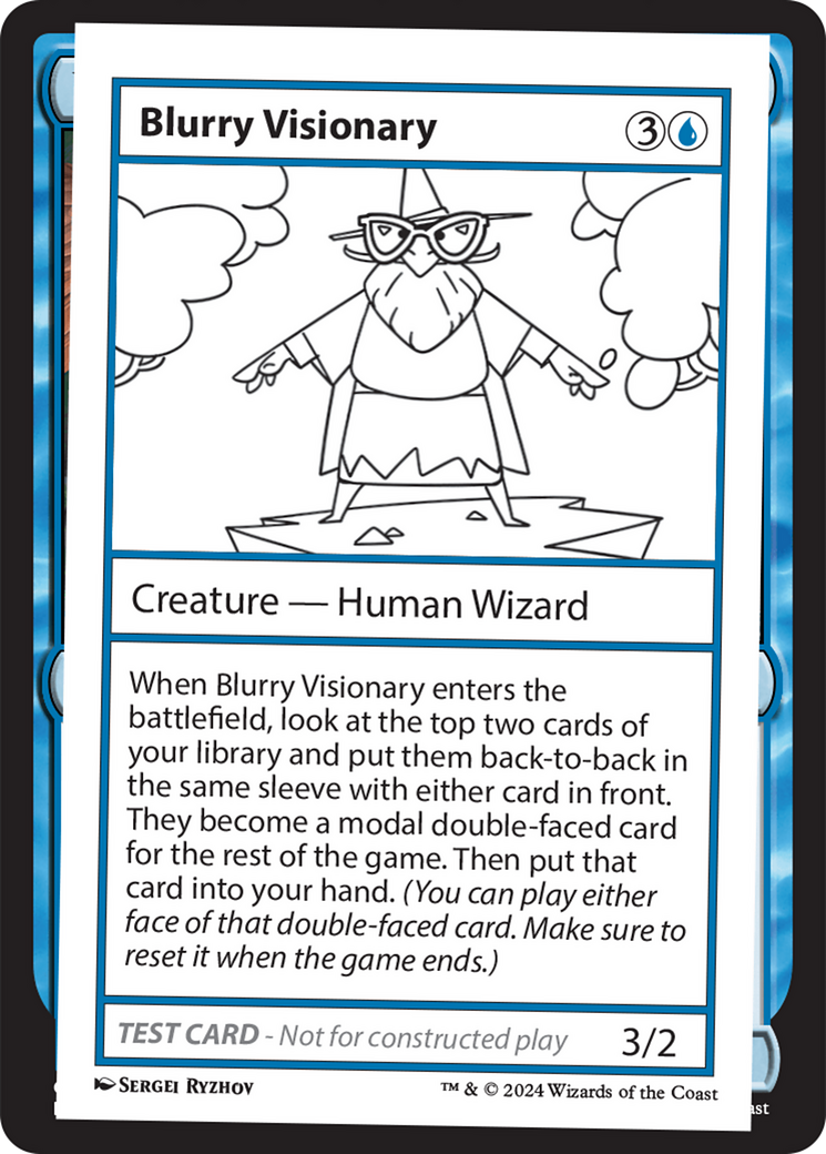 Blurry Visionary [Mystery Booster 2 Playtest Cards] | Mega City Incorporated