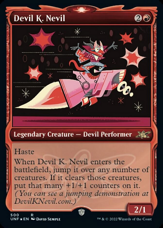 Devil K. Nevil (Showcase) (Galaxy Foil) [Unfinity] | Mega City Incorporated