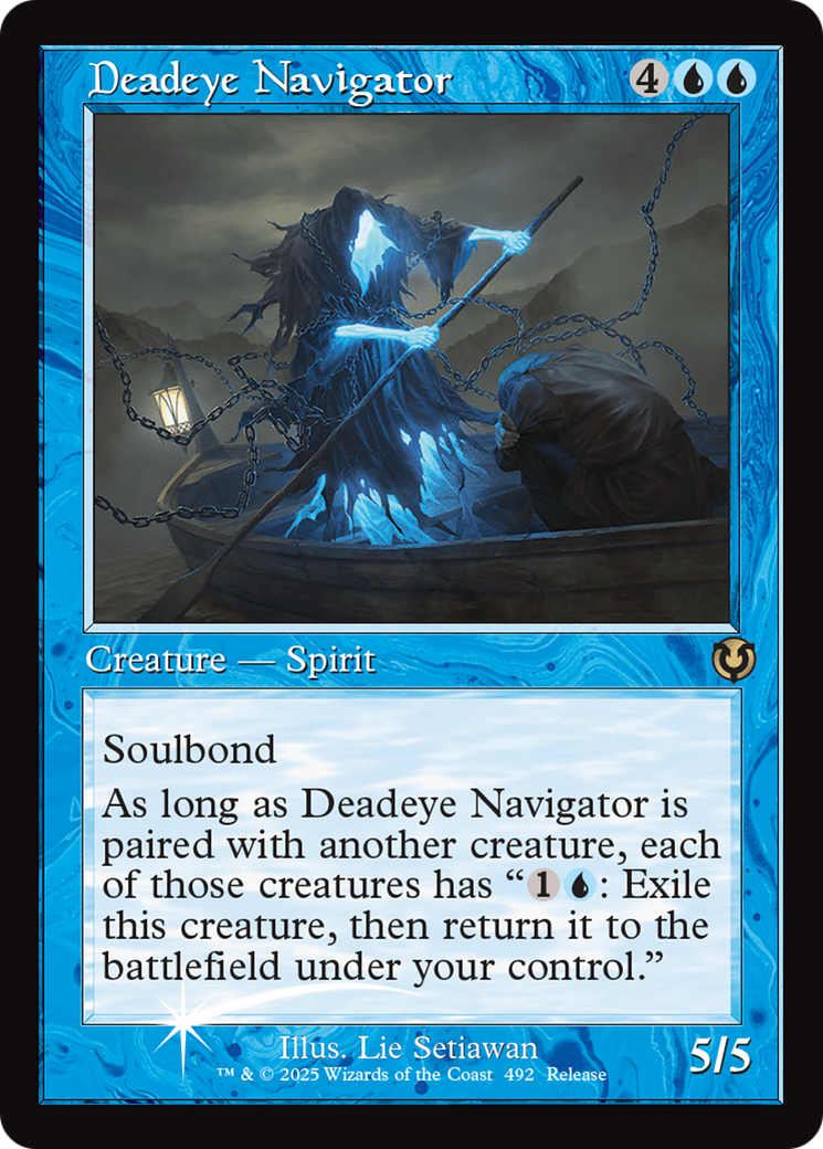 Deadeye Navigator (Retro Frame) [Innistrad Remastered Promos] | Mega City Incorporated