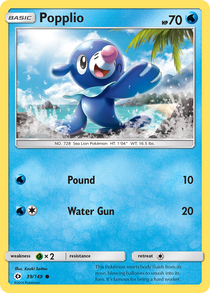 Popplio (39/149) [Sun & Moon: Base Set] | Mega City Incorporated