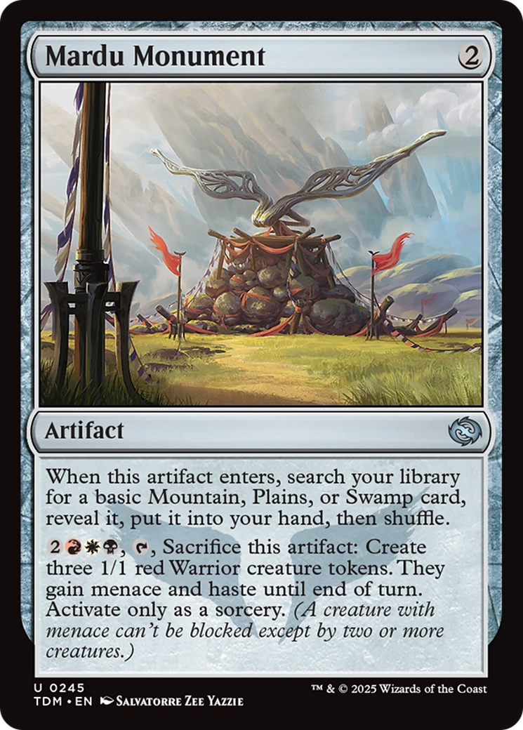 Mardu Monument [Tarkir: Dragonstorm] | Mega City Incorporated