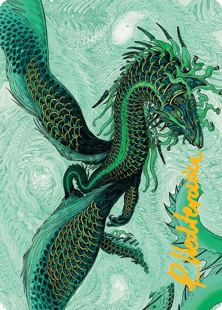 Teval, Arbiter of Virtue Art Card (38/54) [Tarkir: Dragonstorm Art Series] | Mega City Incorporated