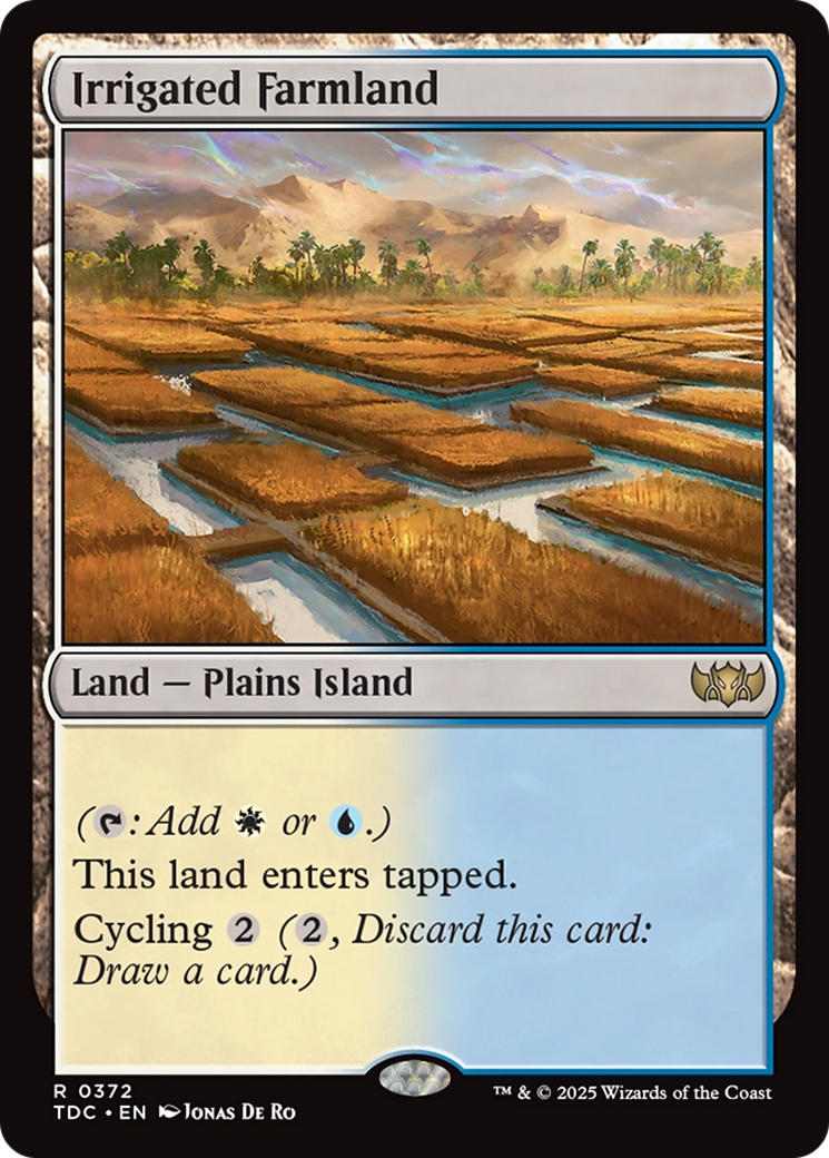 Irrigated Farmland [Tarkir: Dragonstorm Commander] | Mega City Incorporated