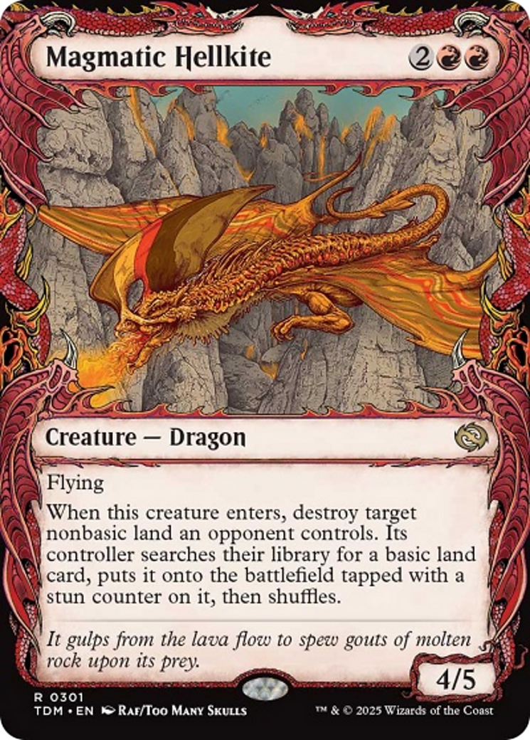 Magmatic Hellkite (Showcase) [Tarkir: Dragonstorm] | Mega City Incorporated