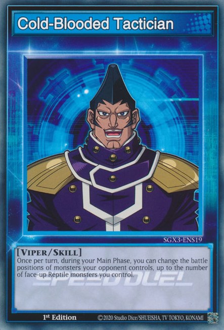 Cold-Blooded Tactician [SGX3-ENS19] Common | Mega City Incorporated