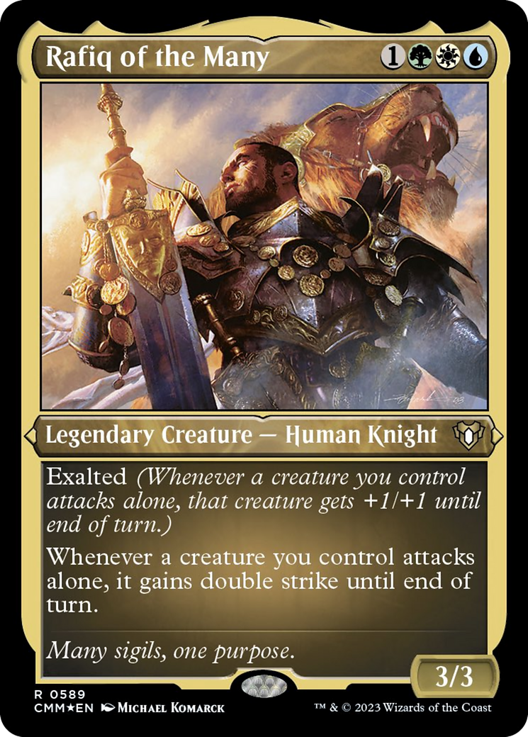 Rafiq of the Many (Foil Etched) [Commander Masters] | Mega City Incorporated