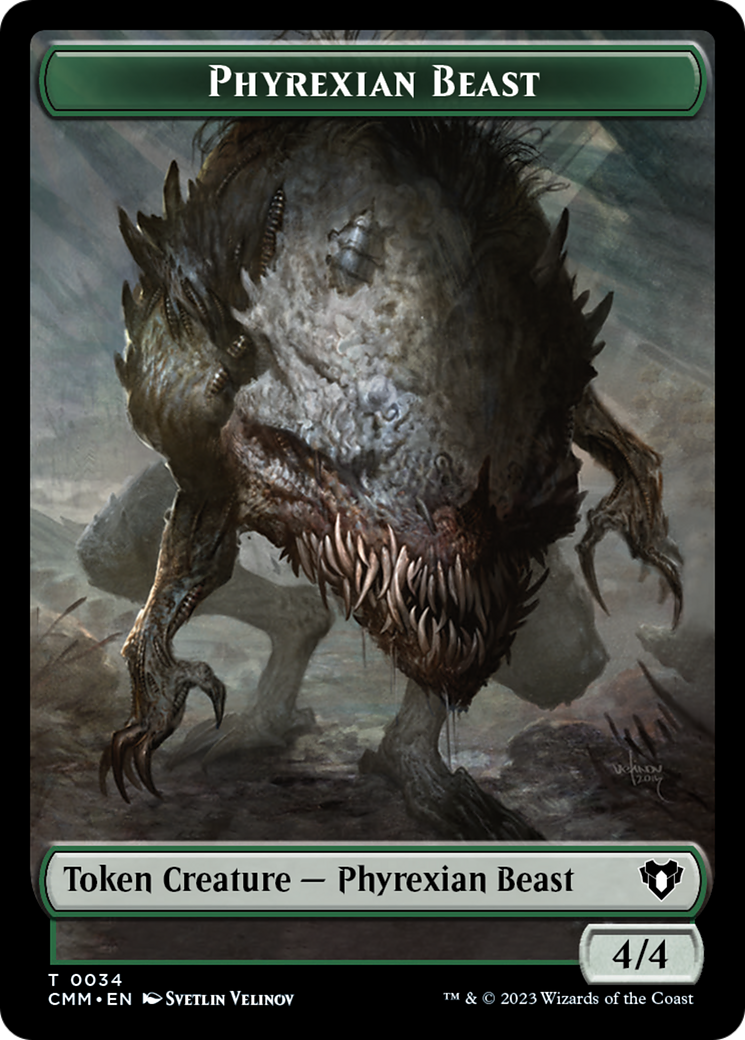 Phyrexian Beast Token [Commander Masters Tokens] | Mega City Incorporated