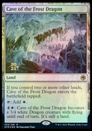 Cave of the Frost Dragon [Dungeons & Dragons: Adventures in the Forgotten Realms Prerelease Promos] | Mega City Incorporated