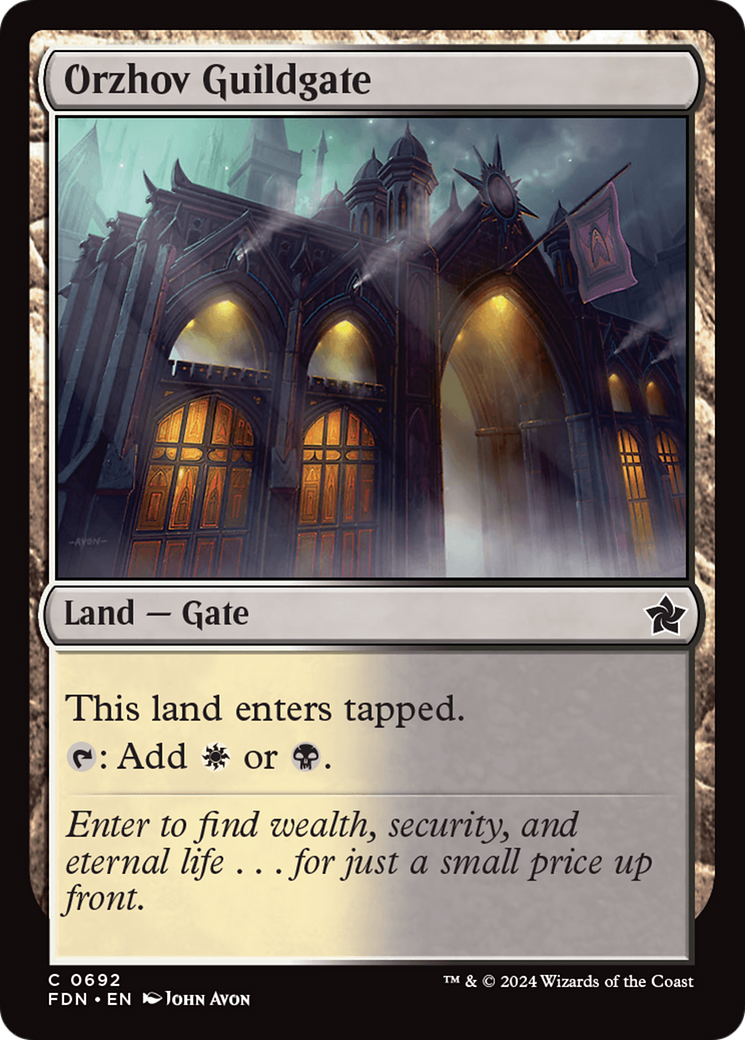 Orzhov Guildgate [Foundations] | Mega City Incorporated