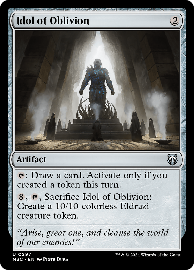 Idol of Oblivion (Ripple Foil) [Modern Horizons 3 Commander] | Mega City Incorporated